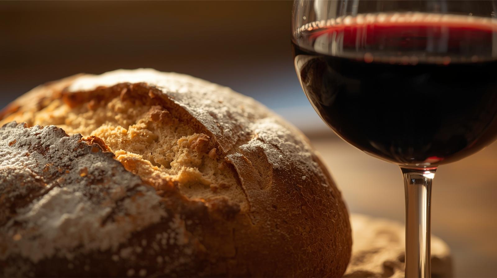 feines brot und wein